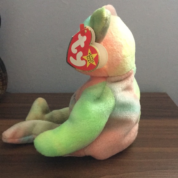 TY Beanie Babies Peace Bear With Numerous Errors - Picture 2 of 9